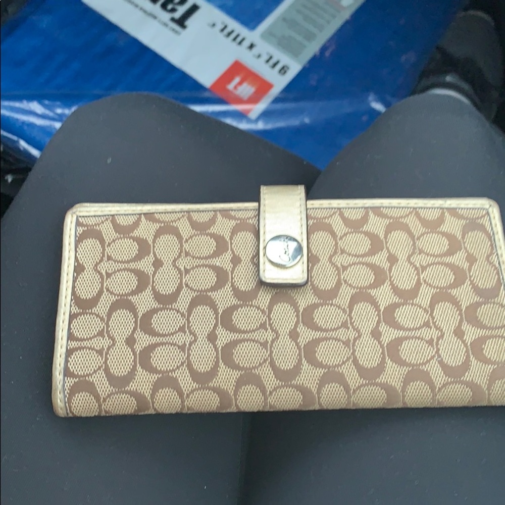 Coach wallet/checkbook cover
